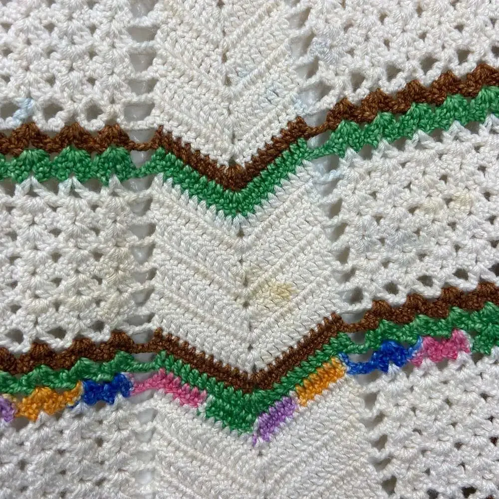 Vintage Handmade Crochet Apron